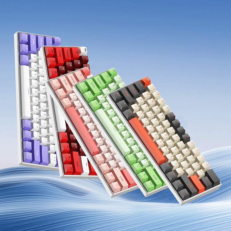 [GP] 61-Key Wireless Mechanical Keyboard 61-Key RGB Luminous Three-Mode ...