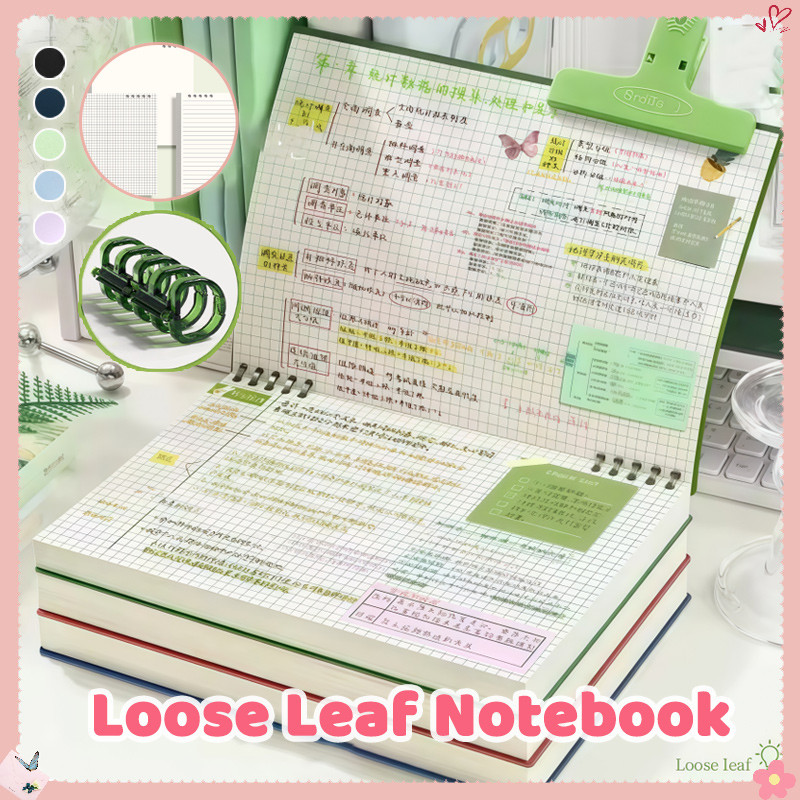 Buku Nota EzLife Square 120 Pages Notebook Detachable Loose Refillable ...