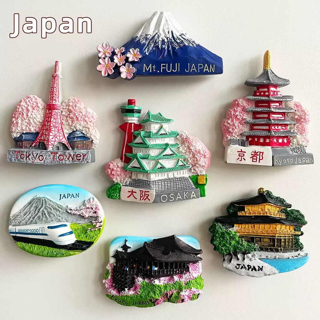 Japan Fridge Magnet City of Tokyo Osaka Mount Fuji Travel Souvenirs ...