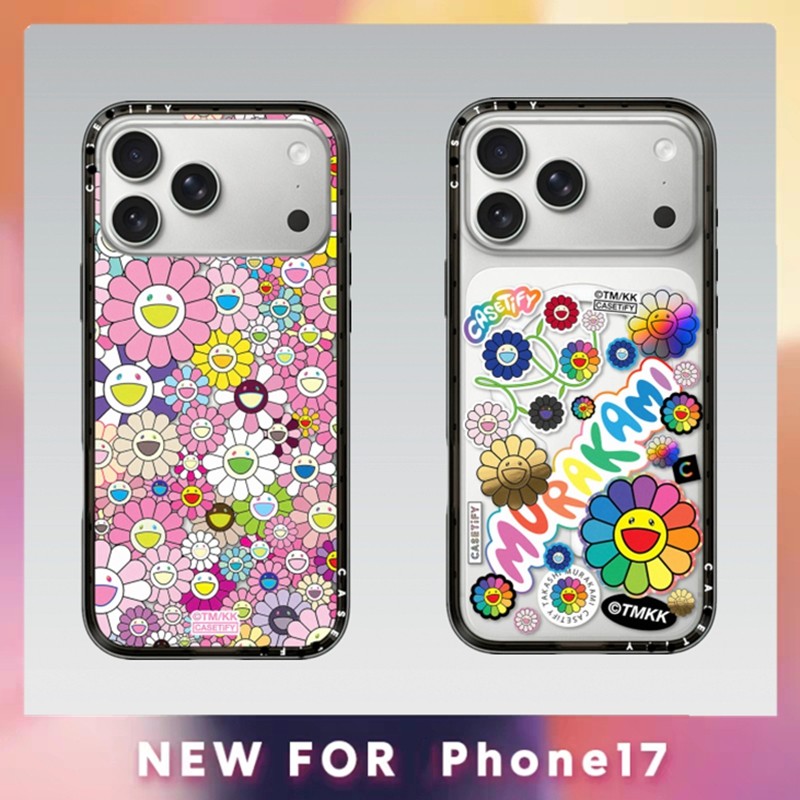 CASETY FLOWERS STICKER MANIA Magnetic Case For iPhone 17 17Pro 16 15 14 ...