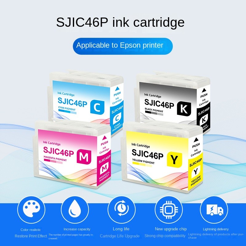 SJIC46P compatible for EPSON CW-C4030, CW-C4000, and CW-C4020 CW-C4040 ...
