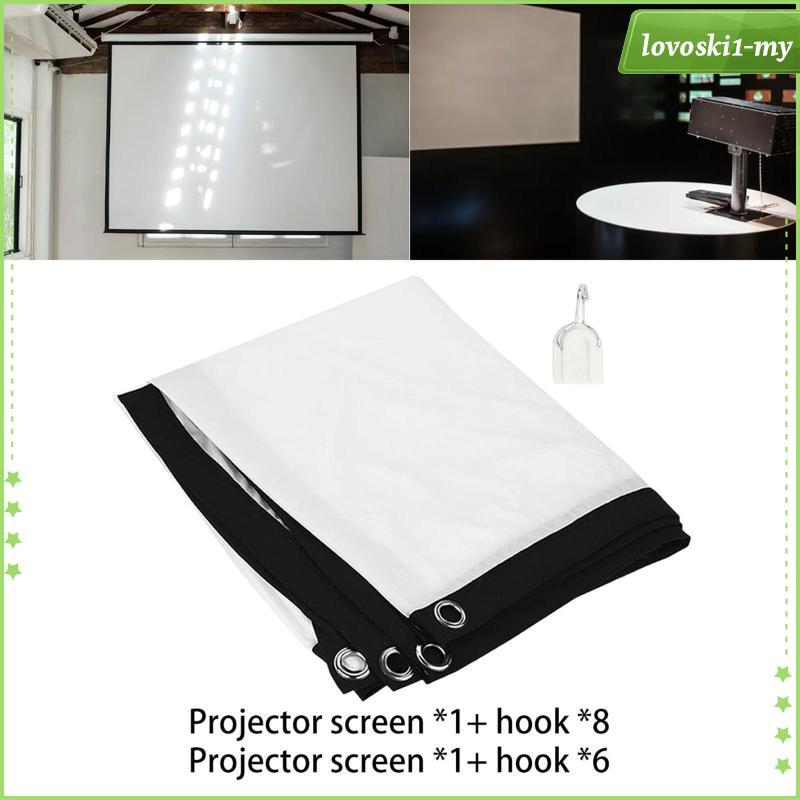 [LovoskibcMY] 16:9 Projector Screen Movie Screen Foldable Portable ...