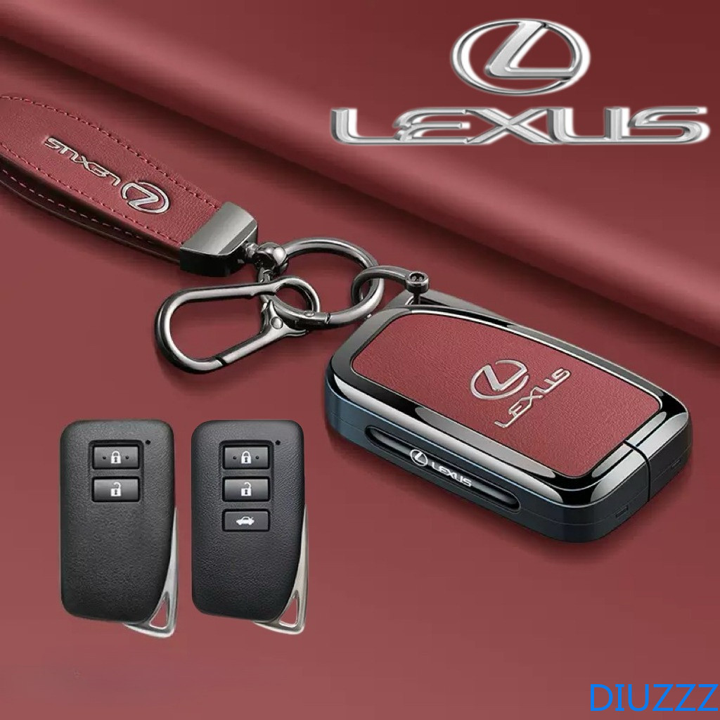 2 3 button Metal Leather Car Key Case Cover For Lexus NX IS RX ES LS GX ...