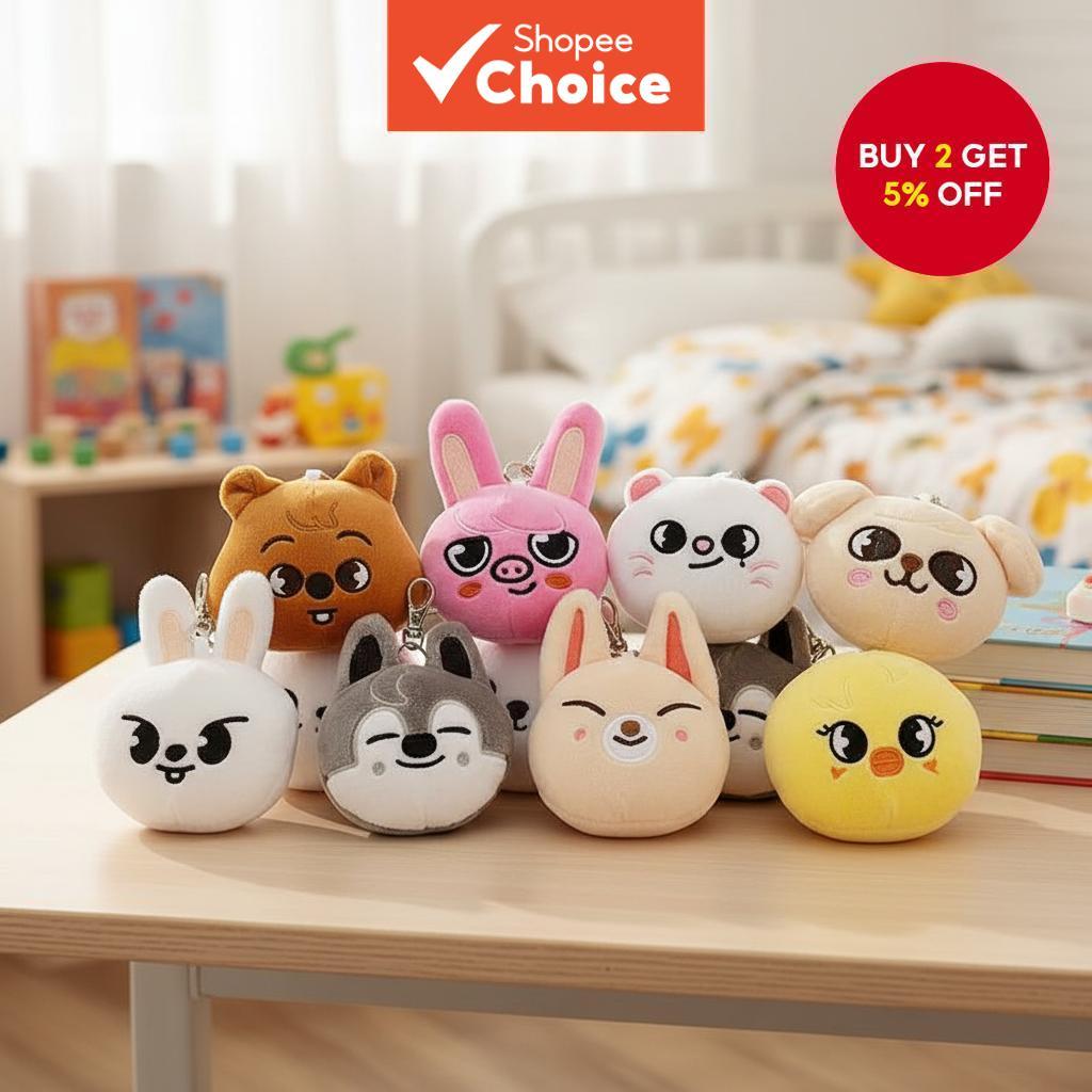 Stray Kids Skzoo Plush Keychain: Idol Stuffed Doll Toy Key Rings for ...