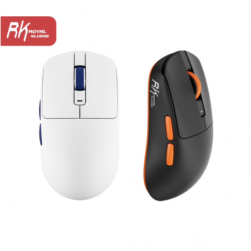 RK ROYAL KLUDGE Wireless Mouse Tri-Mode Bluetooth Wireless Rechargeable ...