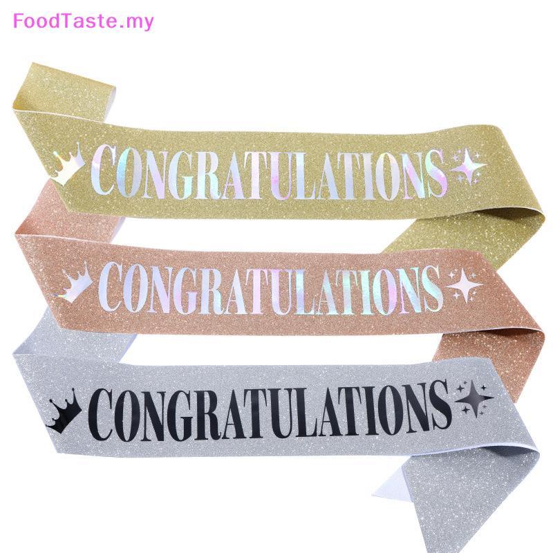 FoodTaste Congratulations Sash For Graduation Class Of 2025 Party ...