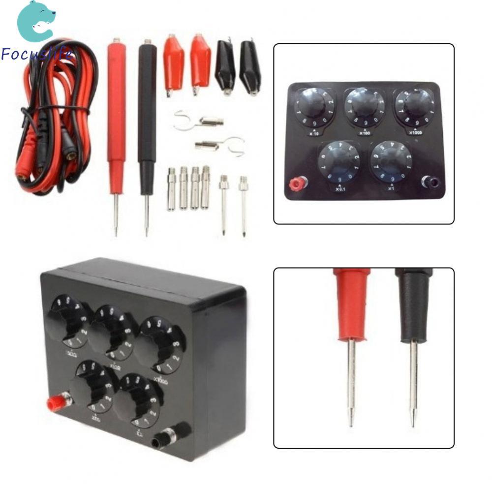 Decade Resistance Box Variable Resistors Adjustable with Test Leads ...