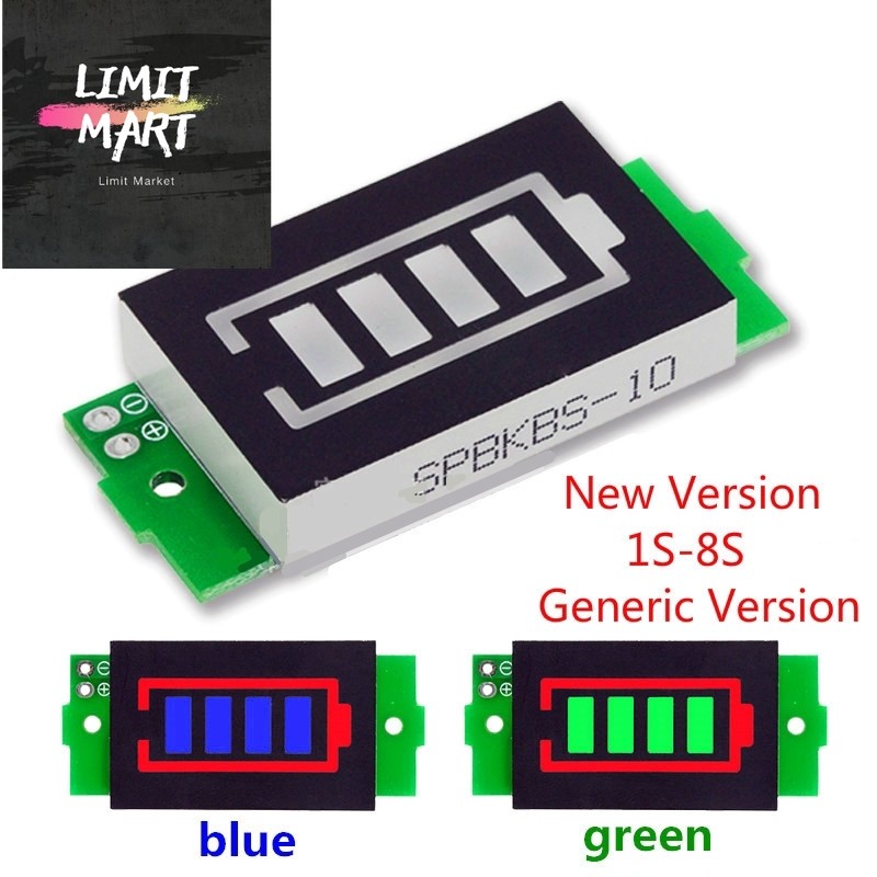 MSaccessories 1/2/3/4/5/6/7/8S Lithium Battery Capacity Indicator ...