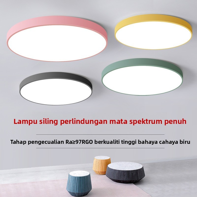 Lampu Siling LED Ultra-Terang Nipis Bulat - Moden, Penjimatan Tenaga ...