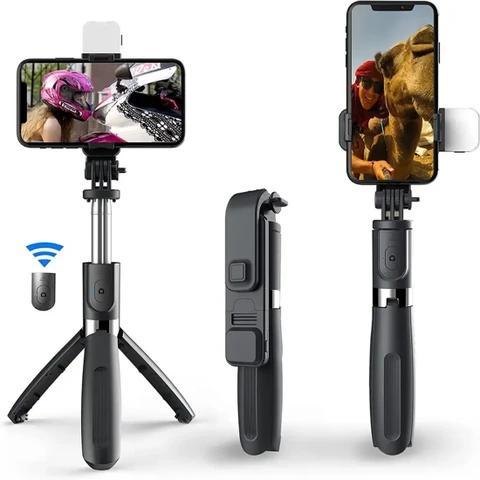 90cm 360 Rotate 3 in 1 Bluetooth Selfie Stick Monopod Tripod Remote ...