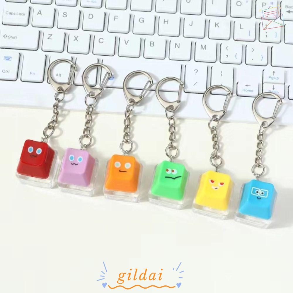 GILDAI Pinch Toy, Pass The Time Keys Button Fidget Keychain, DIY ...
