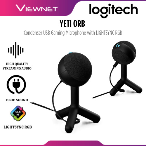 LOGITECH YETI WIRED RGB GAMING MICROPHONE WITH LIGHTSYNC USB CONDENSER ...
