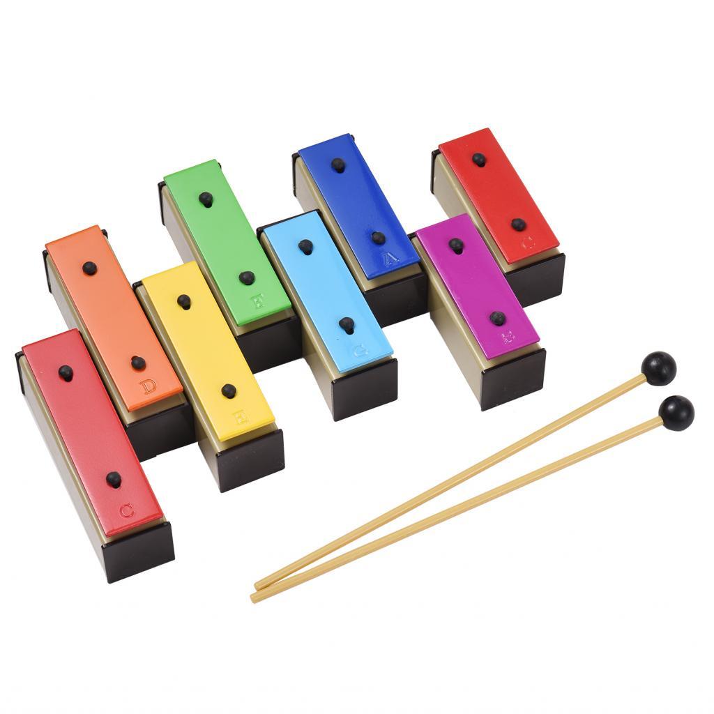 maib Xylophone Mallets Musical Instruments Large Plastic 8-Tone Sound ...