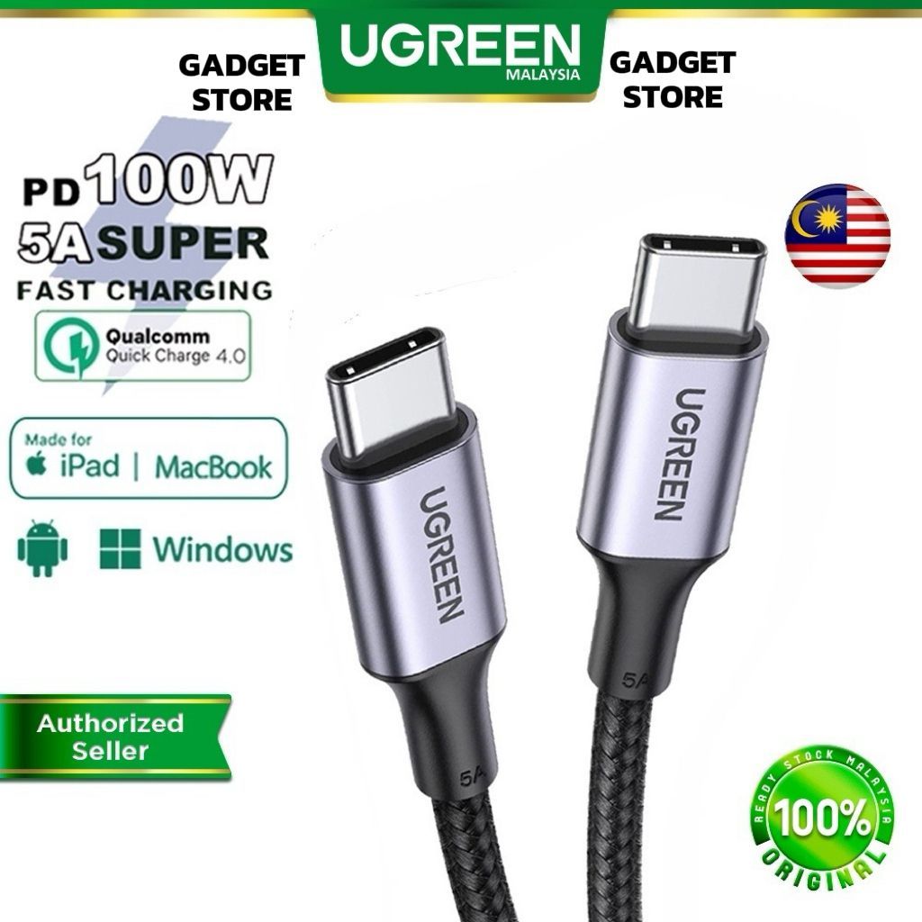 UGREEN USB C to C Cable 100W PD Fast Charging Type-C 5A PPS SFC 2.0 ...
