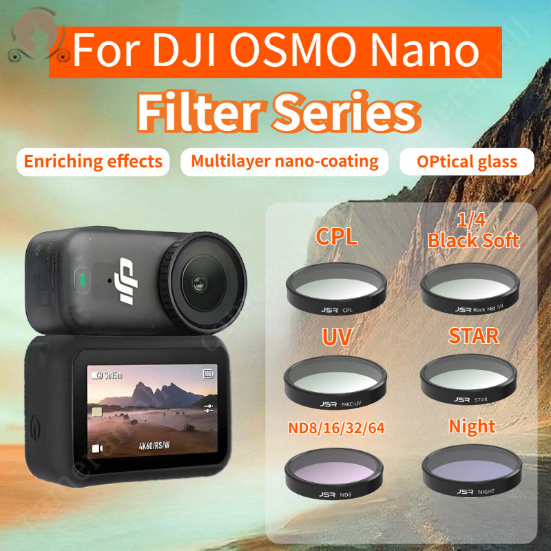 Camera lens filters for DJI Osmo Nano UV CPL ND8 16 32 64 Filter Set ...
