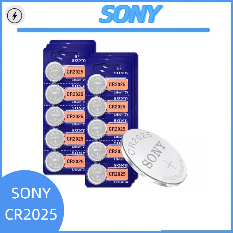 SONY CR2025 CR 2025 DL2025 BR2025 KCR2025 3V Lithium Battery For Watch ...