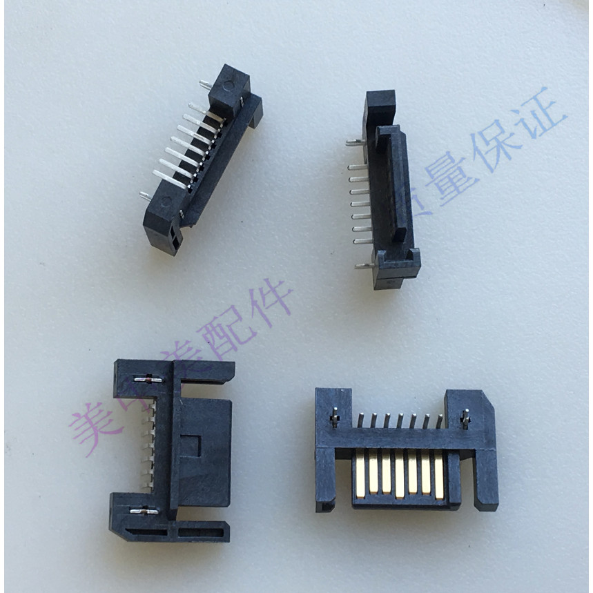 SATA Male 7P 90 Degree Straight Plug SATA Socket Plug Hard Disk ...