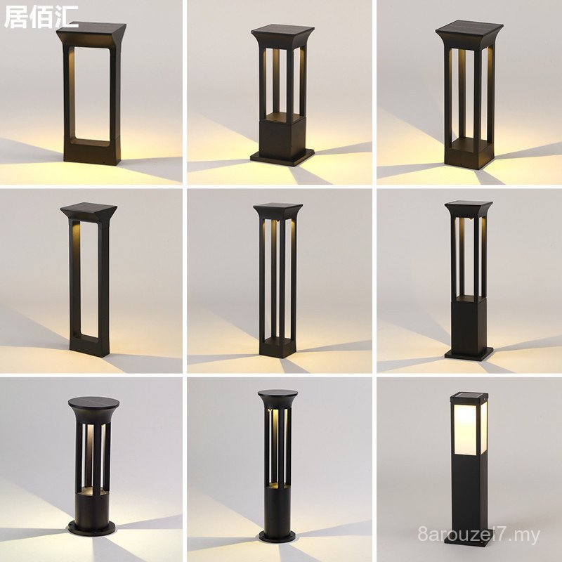 Lampu Rumput Suria Lampu Taman Luaran Lampu Landskap Taman Villa Lampu ...