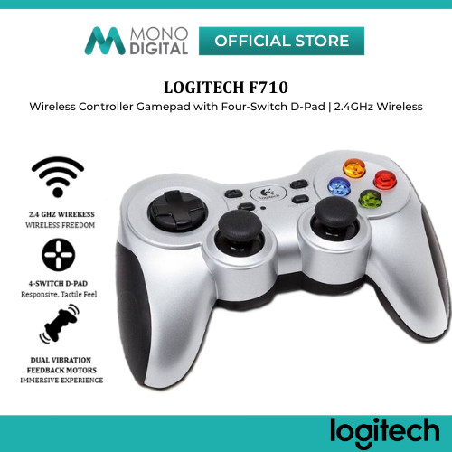 LOGITECH F710 WIRELESS GAMEPAD JOYSTICK CONTROLLER - 2.4 GHz WIRELESS ...