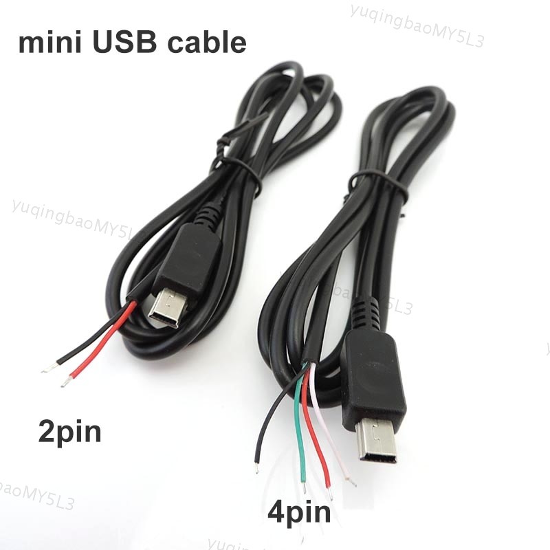 2pin 4pin Mini USB Male Jack Power Cable 5Pin DIY Charging Data ...