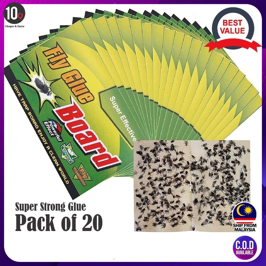 Fly Terminator 20s | Strong Adhesive Fly Catcher | Perangkap Serangga ...