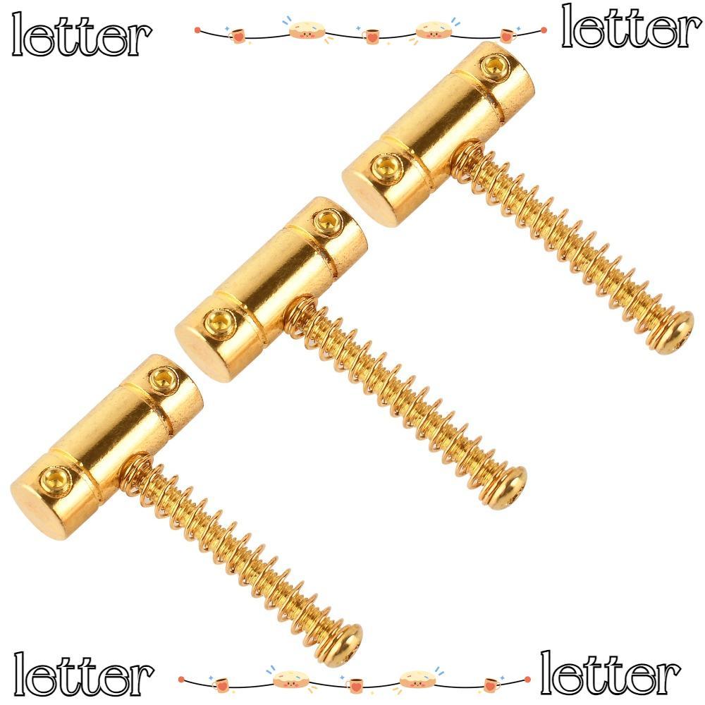 LETTER 3Pcs Telecaster Compensated Bridge, Gold Iron Electric Guitar ...