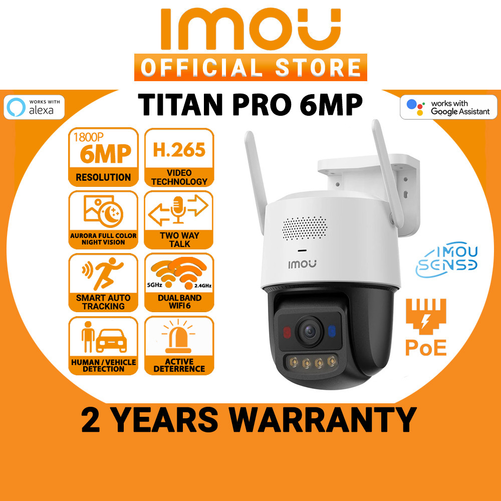 Imou Titan Pro 6MP 3K+ Two Way Talk Motion Detection Aurora Color Night ...