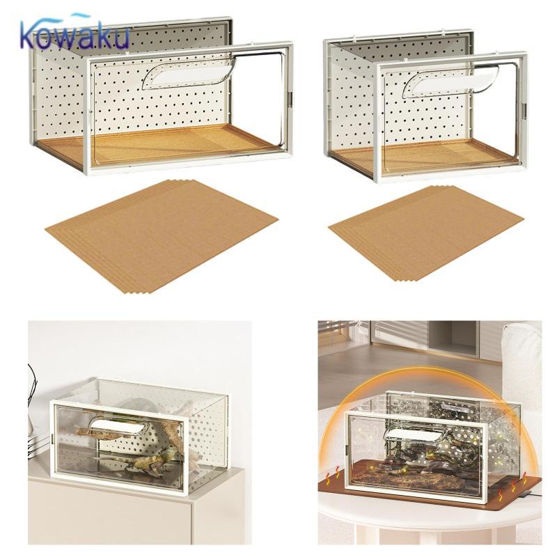 Curated visual reference: Vsrhkq Reptile Terrarium Reptile Feeding Box Portable Habitat Case Photo Inspiration
