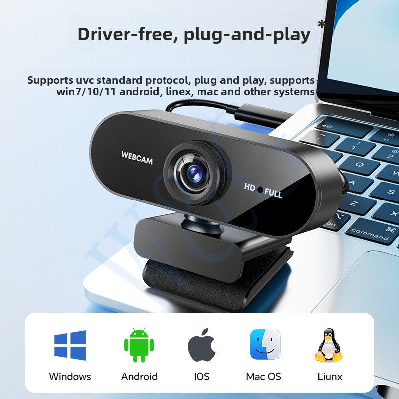 1080P Standard Definition Camera USB Plug and Play Desktop Laptop ...