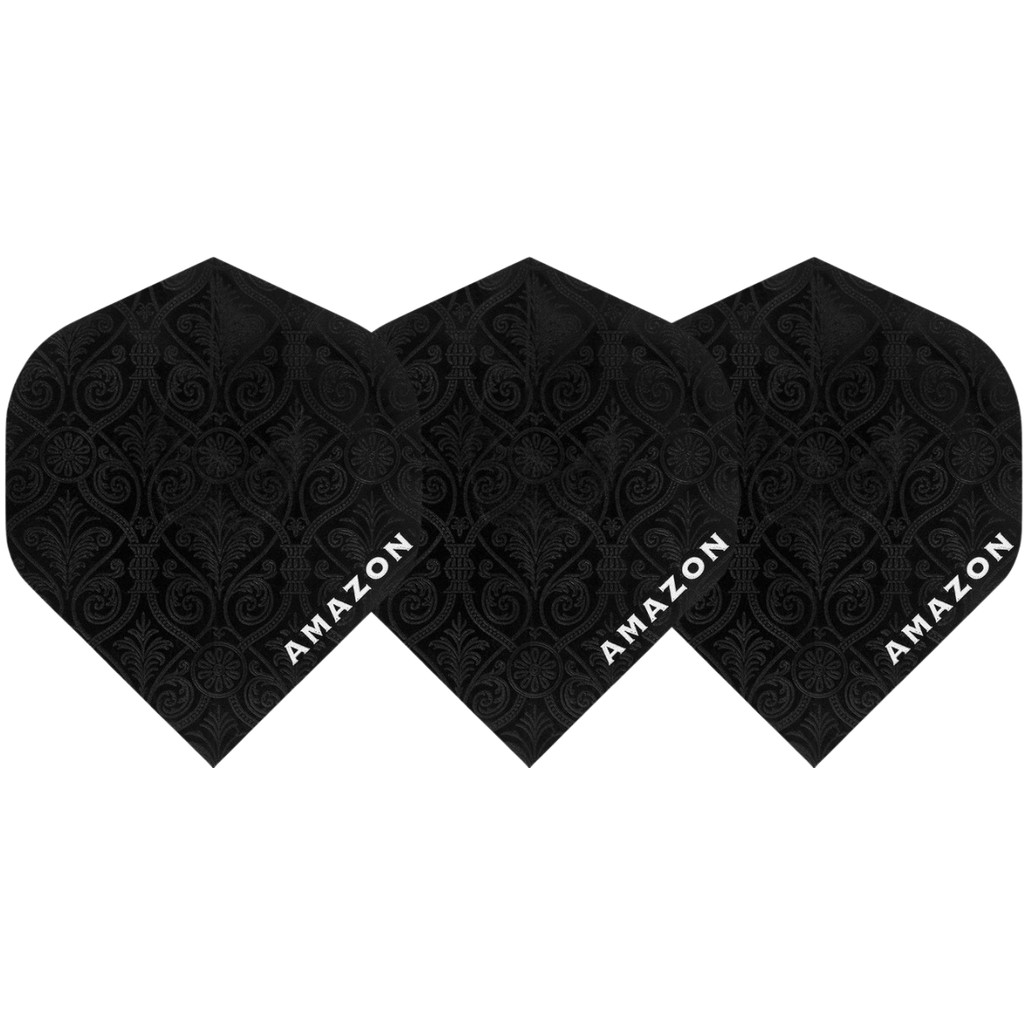 Amazon Dart Flights - Black Pattern standard (No.2) 100 Micron Darts ...