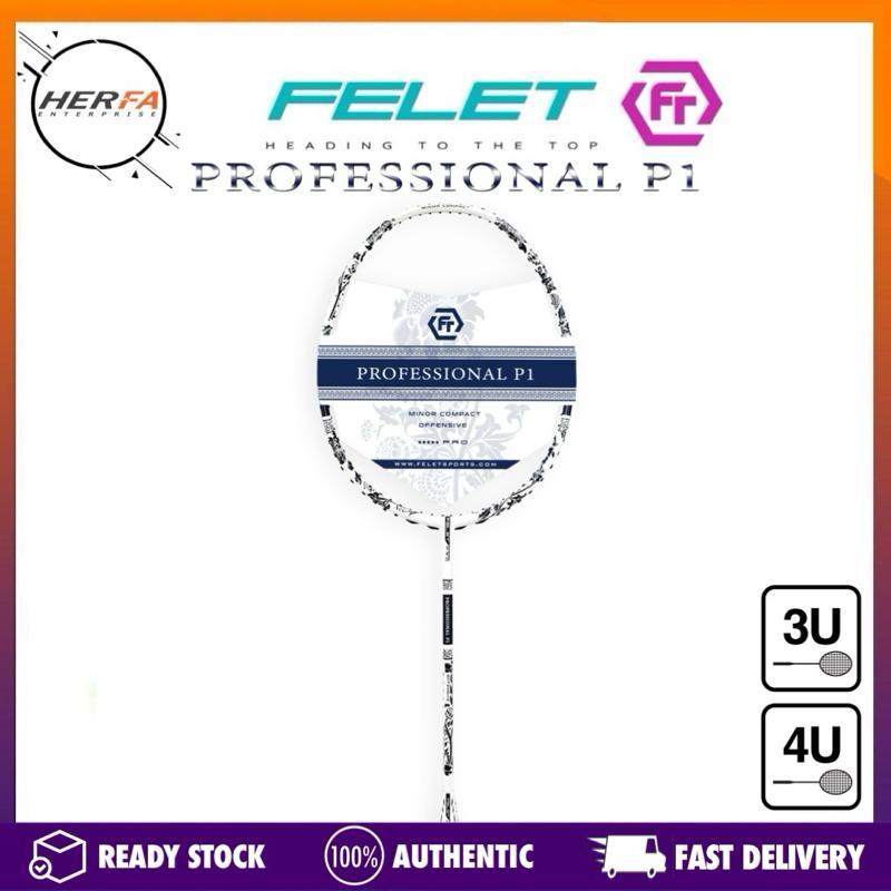 FELET Professional P1 3U & 4U Professional Badminton Racket Max Tension ...
