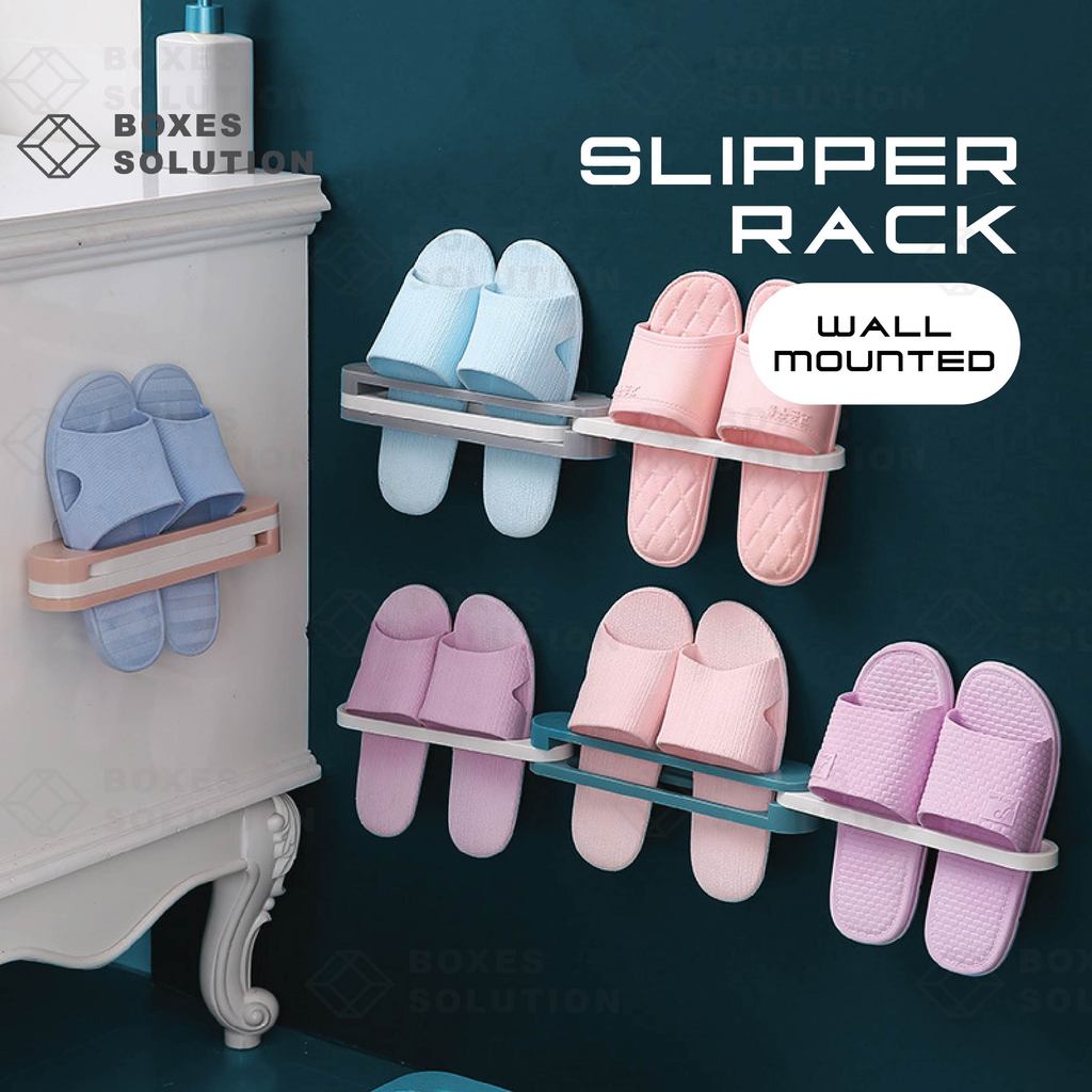 VBS READY STOCK #3in1 Bathroom Foldable Wall-mounted Show Rack Rak ...