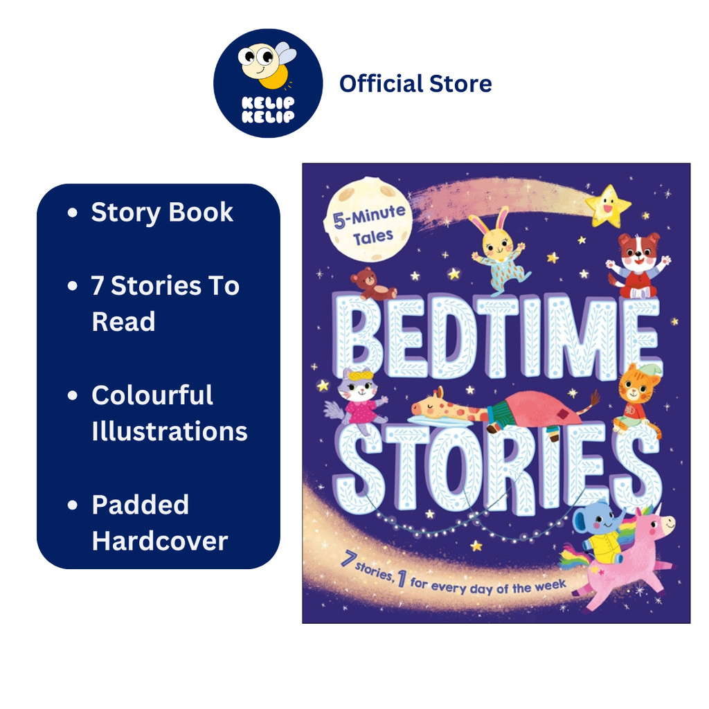 5 Minute Tales Bedtime Stories Story Book For Kids To Read with 7 Fun ...