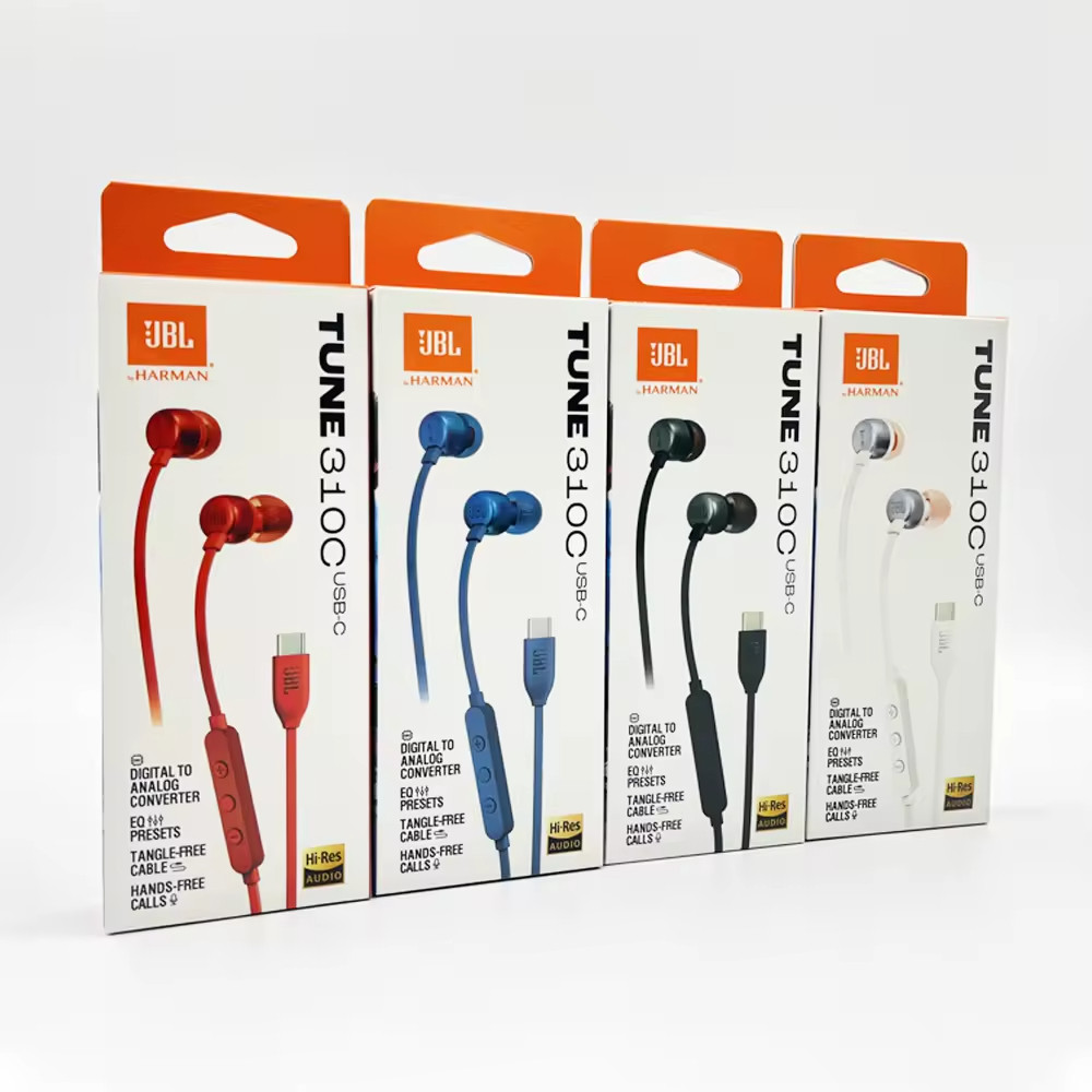 JBL TUNE 310C High-resolution in-ear Wired Earphones, with Microphone ...