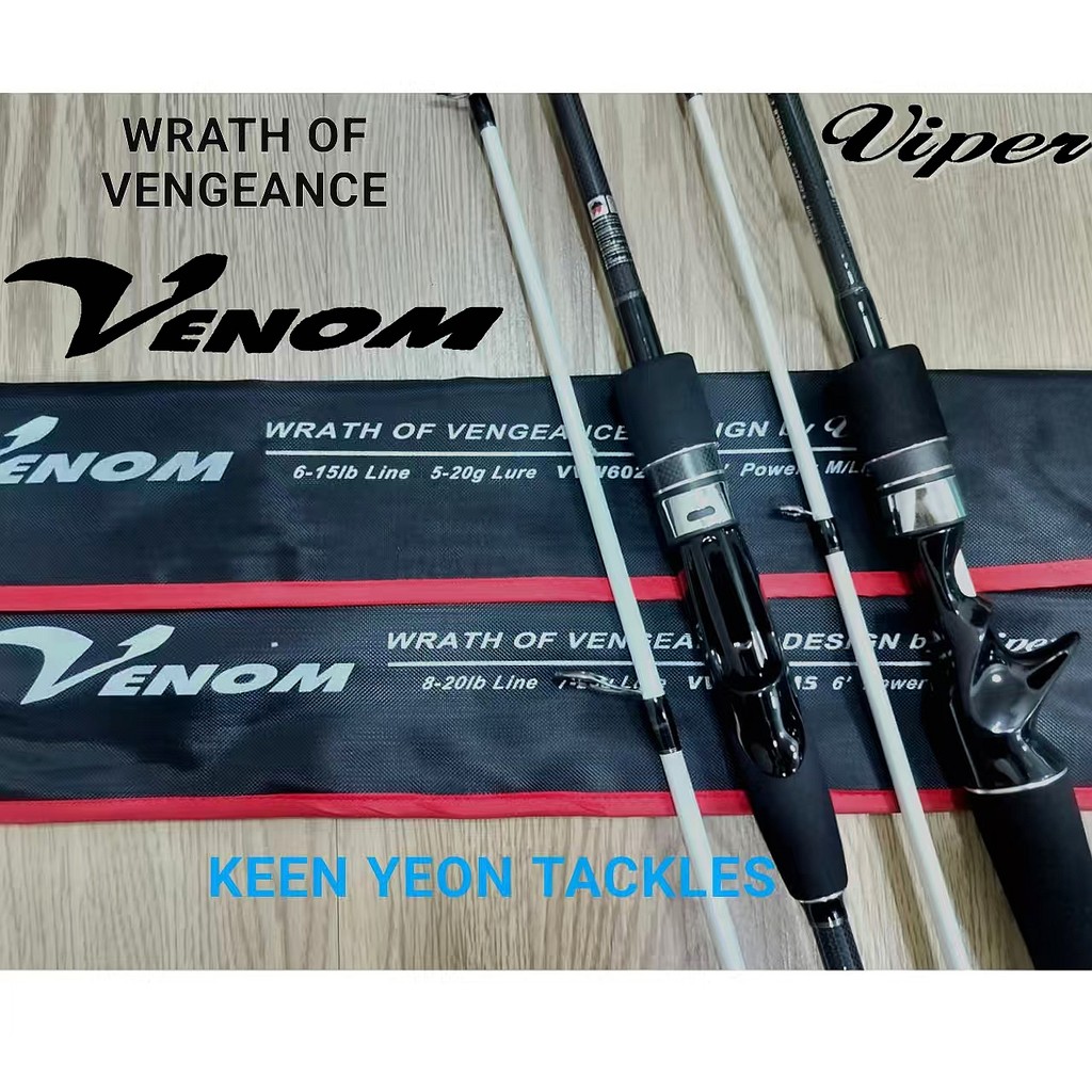 VIPER VENOM WRATH OF VENGEANCE ROD (SPINNING / BAITCASTING / BC ...