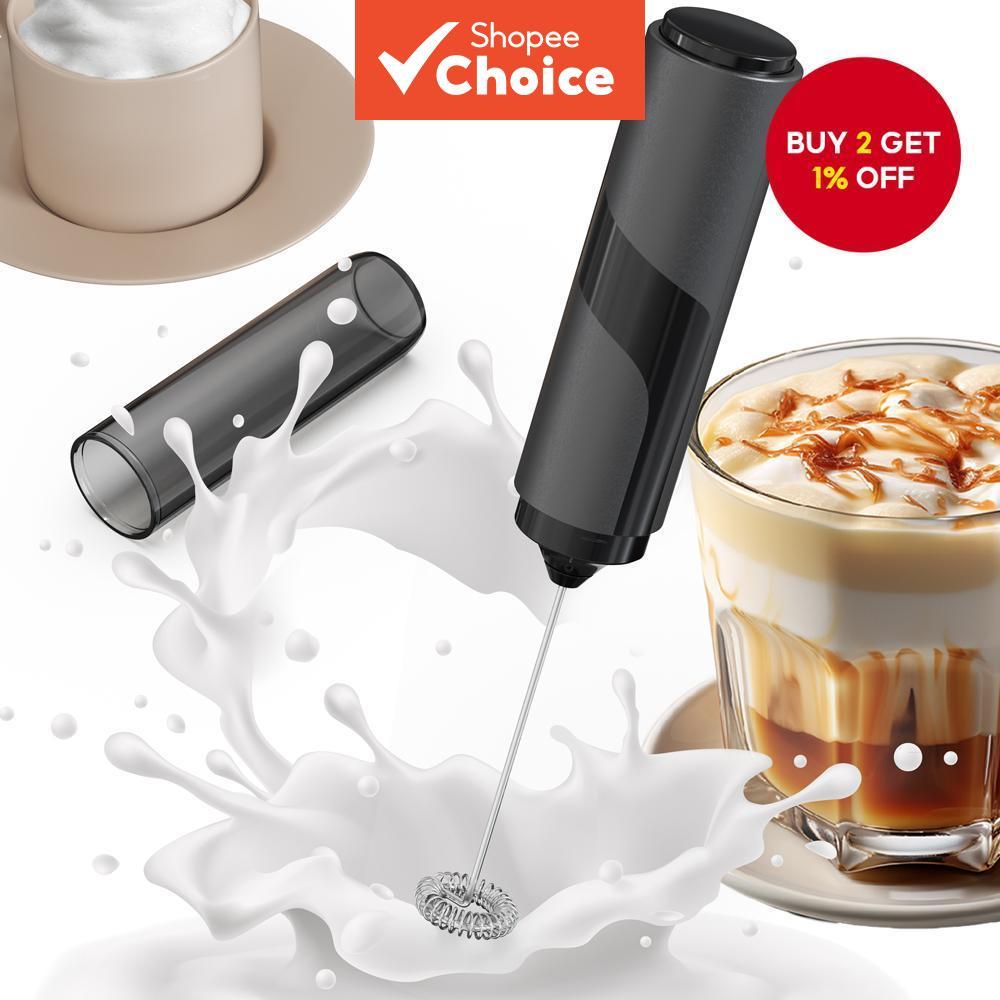 Milk Frother Stick, Handheld Egg Beater, Electric Coffee Frother Mixer ...