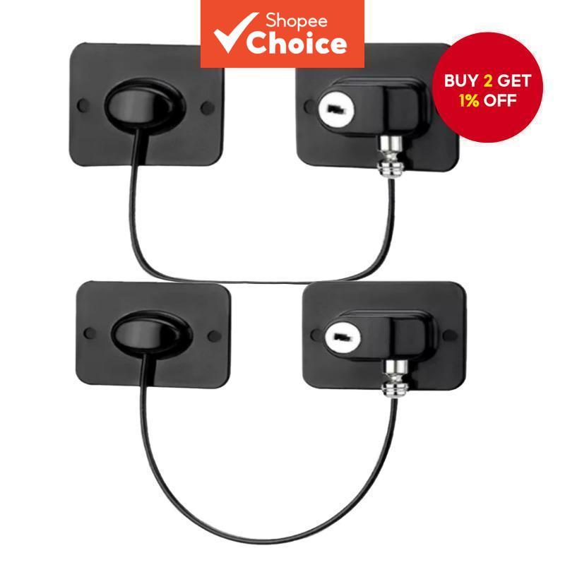 Child Safety Locks - 4-Pack Multi-Use Cabinet & Refrigerator Latches ...