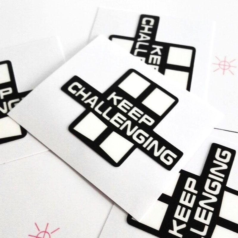 KEEP CHALLENGING Bicycle Frame Top Tube Sticker | Shopee Malaysia