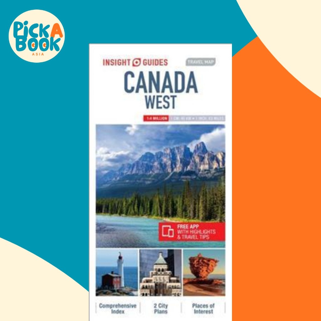 [100% Original Books] - Insight Guides Travel Map Canada West by ...