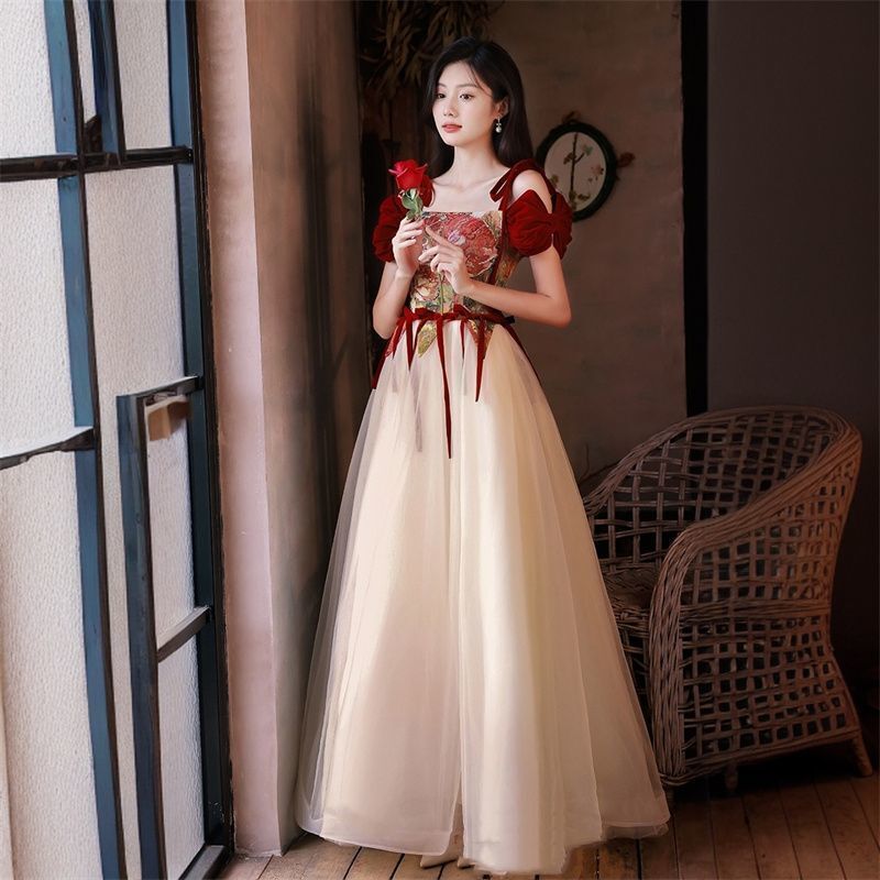 white christmas dresses Zapaka Women Ivory Beach Engagement Dress Chiffon Halter Maxi Sheath Wedding Reception Dress, Ivory / US12 main image 0