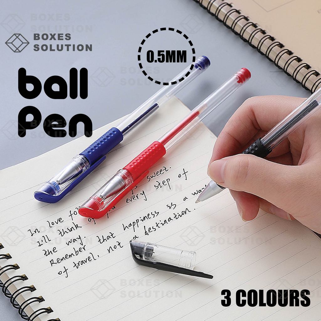 VBS 0.5mm Gel Pen Alat Tulis Pen Hitam Pen Biru Pen Merah Black Pen ...