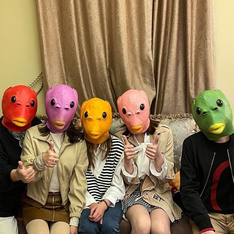 Mallfish Sand Eagle Monster Fish Mask Halloween Fish Prom Goldfish ...