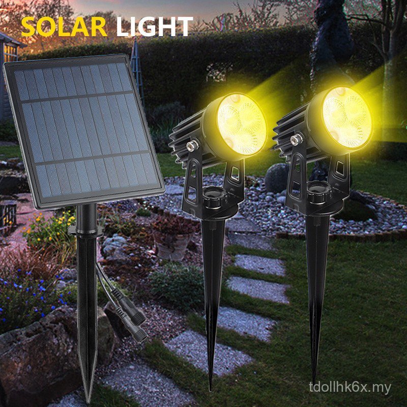 Lampu Rumput Suria Baharu Rentas Sempadan Palam Tanah LED Luaran Lampu ...