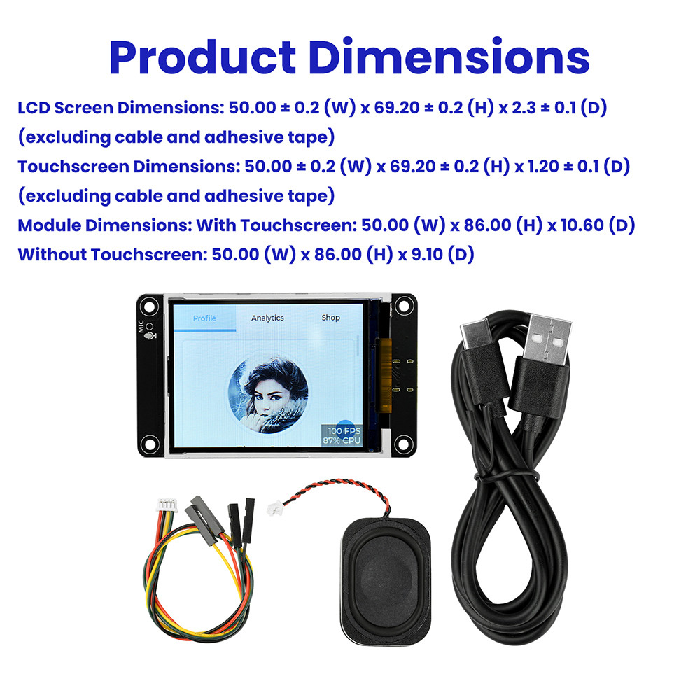 DIYMORE ESP32-S3 Development Board Wifi Bluetooth Intelligent Display ...