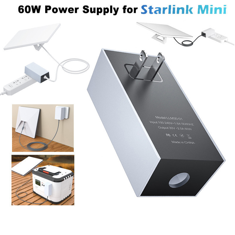 Starlink Mini US Plug Charger 60W 30V/2A Replacement DC Power Adapter ...
