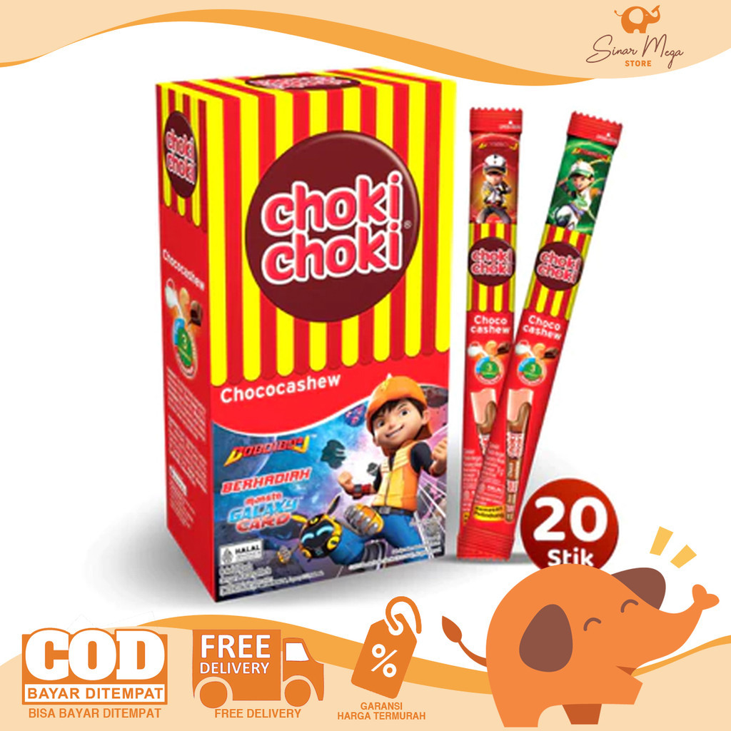 Choki Choki Choco cashew 1 Box of 20 x 10g CokiCoki/ Chocolate ...