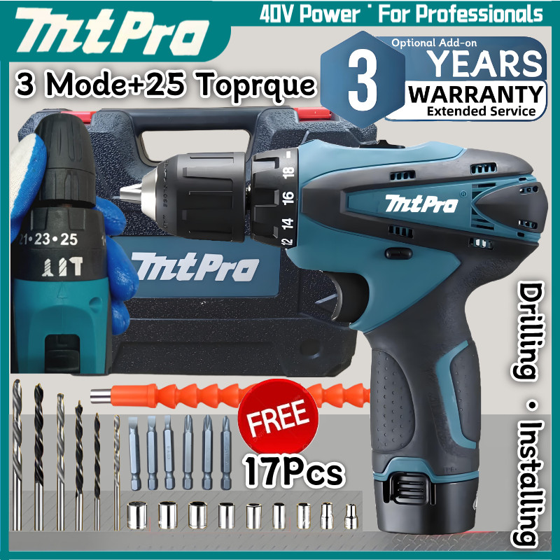 DF330 12V MTPRO Impact Hammer Cordless Screwdriver Drill 1400rpm Driver ...