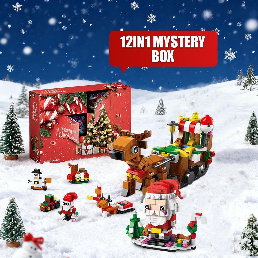 Christmas Advent Calendar Gift Box Diy Christmas Bricks Surprise ...