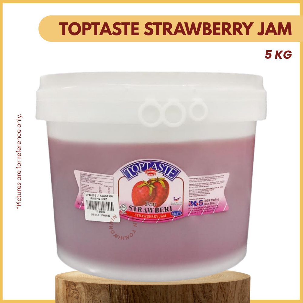 TOPTASTE STRAWBERRY JAM 5KG PER PAIL | Shopee Malaysia