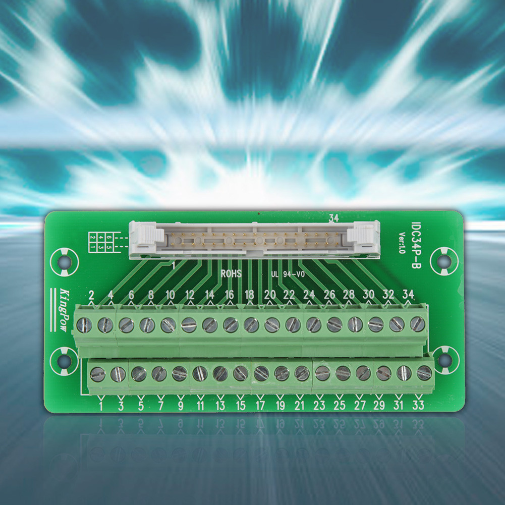 kkmoon-My IDC34P 34Pin Male Header Board Terminal Block Connector with ...